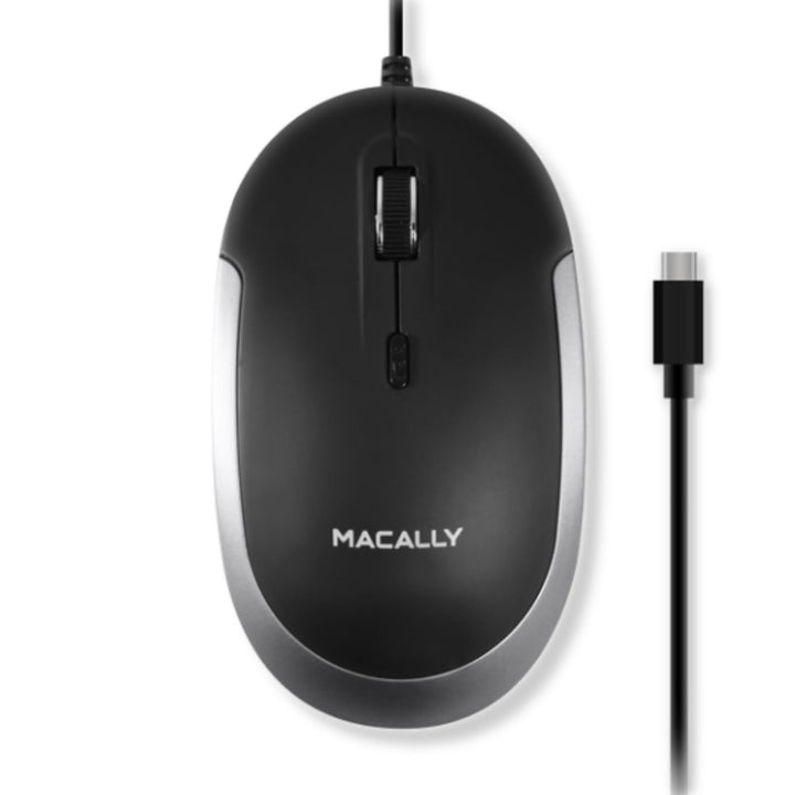 Macally USB-Typ-C-Maus – Schlankes & kompaktes Design – USB-C-Maus für MacBook Pro iMac PC usw. – Ei