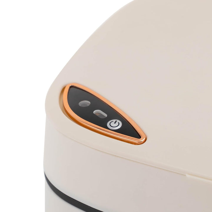 Sensor-Mülleimer 16L weiss mit 3 Öffnungsmodi und Deckel