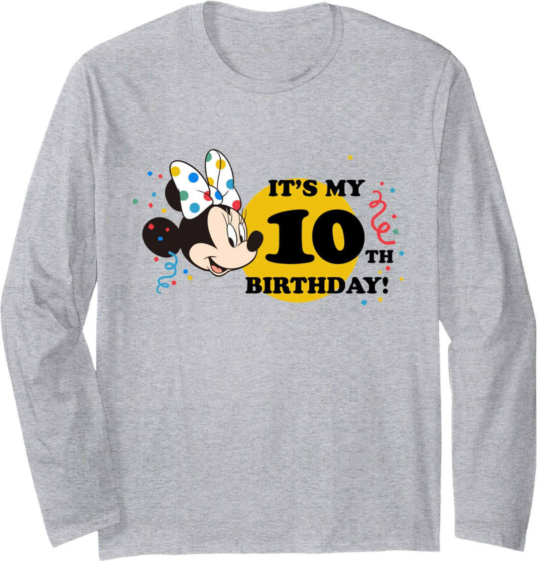 Disney Minnie Mouse 10th Birthday Langarmshirt