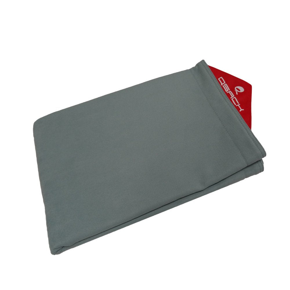QSack Indy Kinder Sitzsack Hülle ohne Füllung, Bezug Indoor Sitzsack waschbar, 100 x 140 cm (blaugra