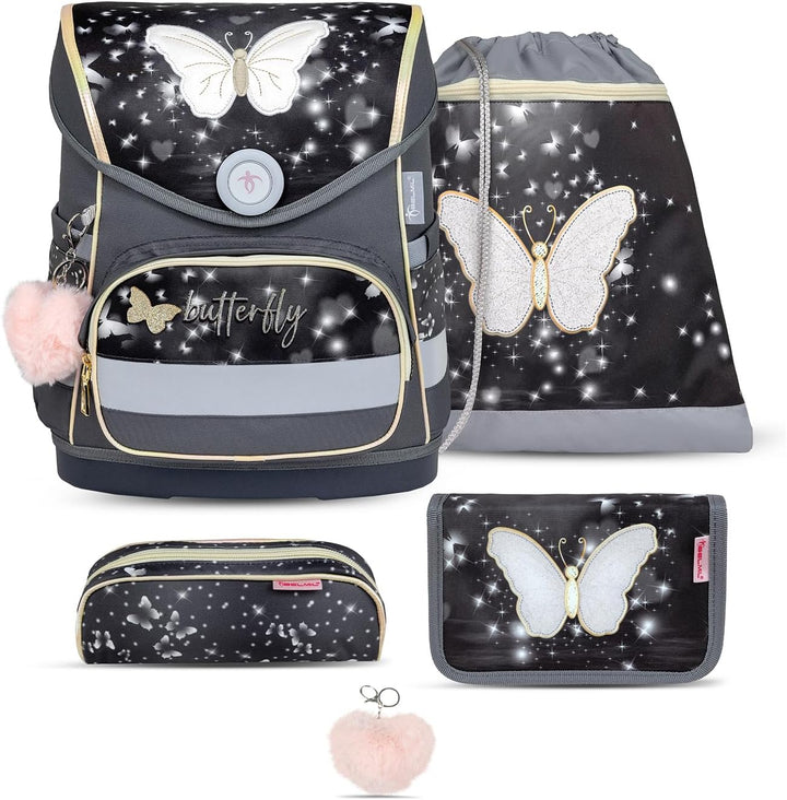 Belmil 405-41 Schulranzen Set (Amazing Butterfly), Amazing Butterfly