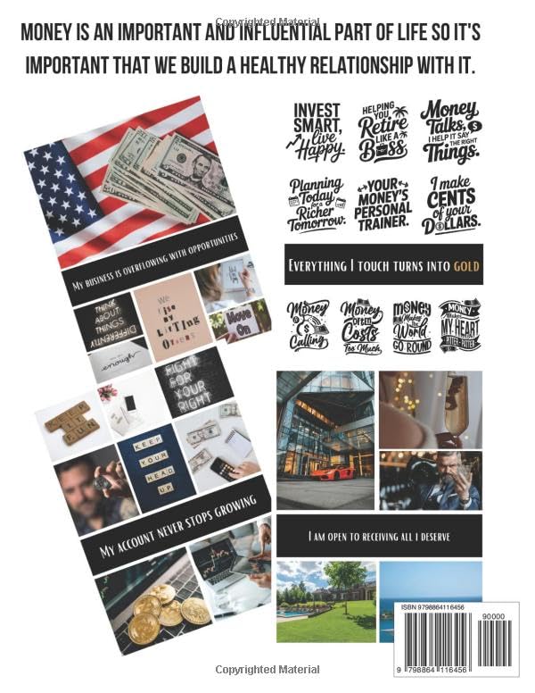 Money And Business Vision Board Clip Art Book: Fuel Your Financial Dreams and Business Visions With