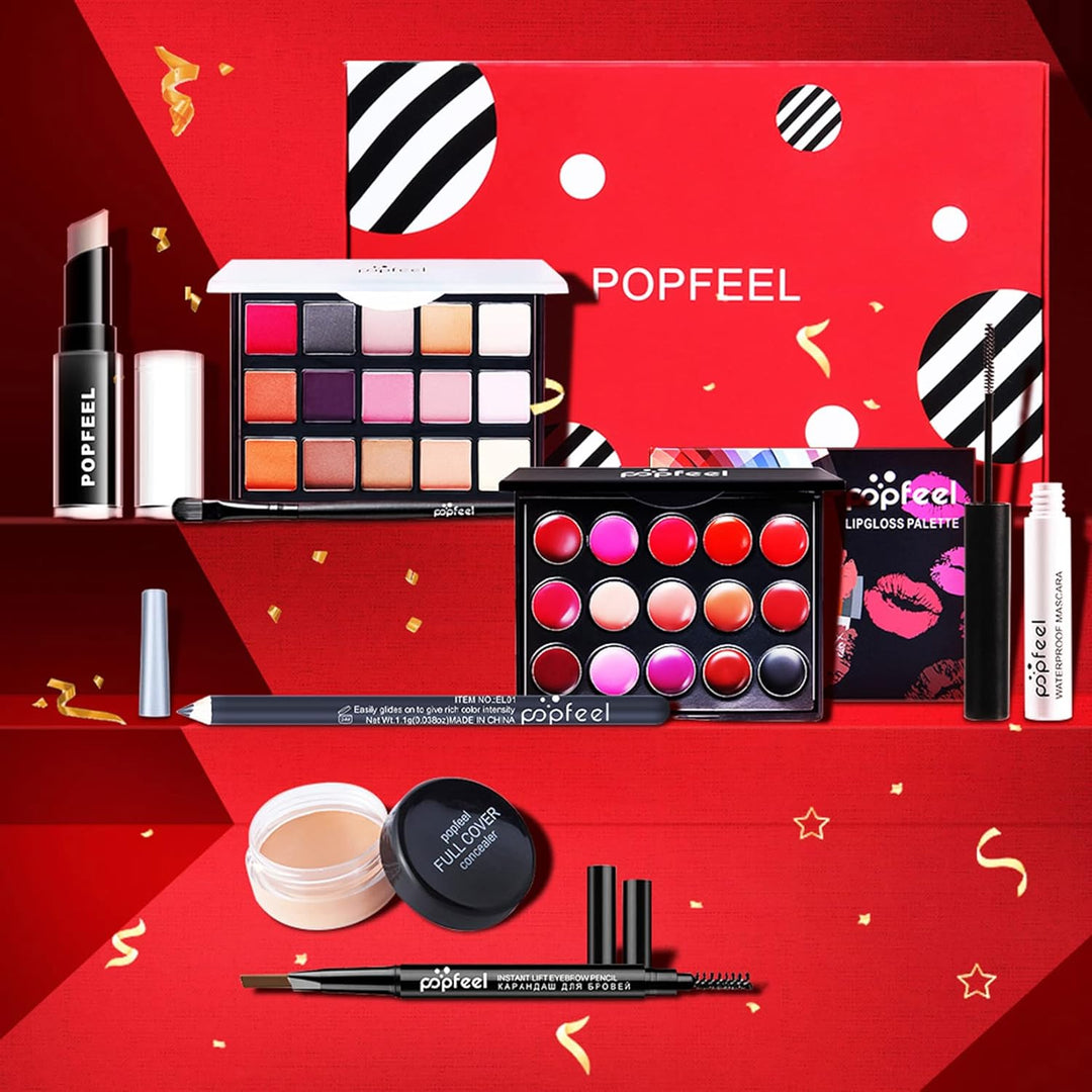 Professionelles Make-up Sets, MKNZOME 8st Schminkset Schminkkoffer Mädchen Gefüllt Frauen Makeup Pal