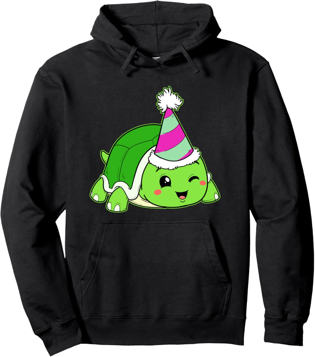 Lustige Geburtstagsfeier-Schildkröte Geburtstag Party Pullover Hoodie