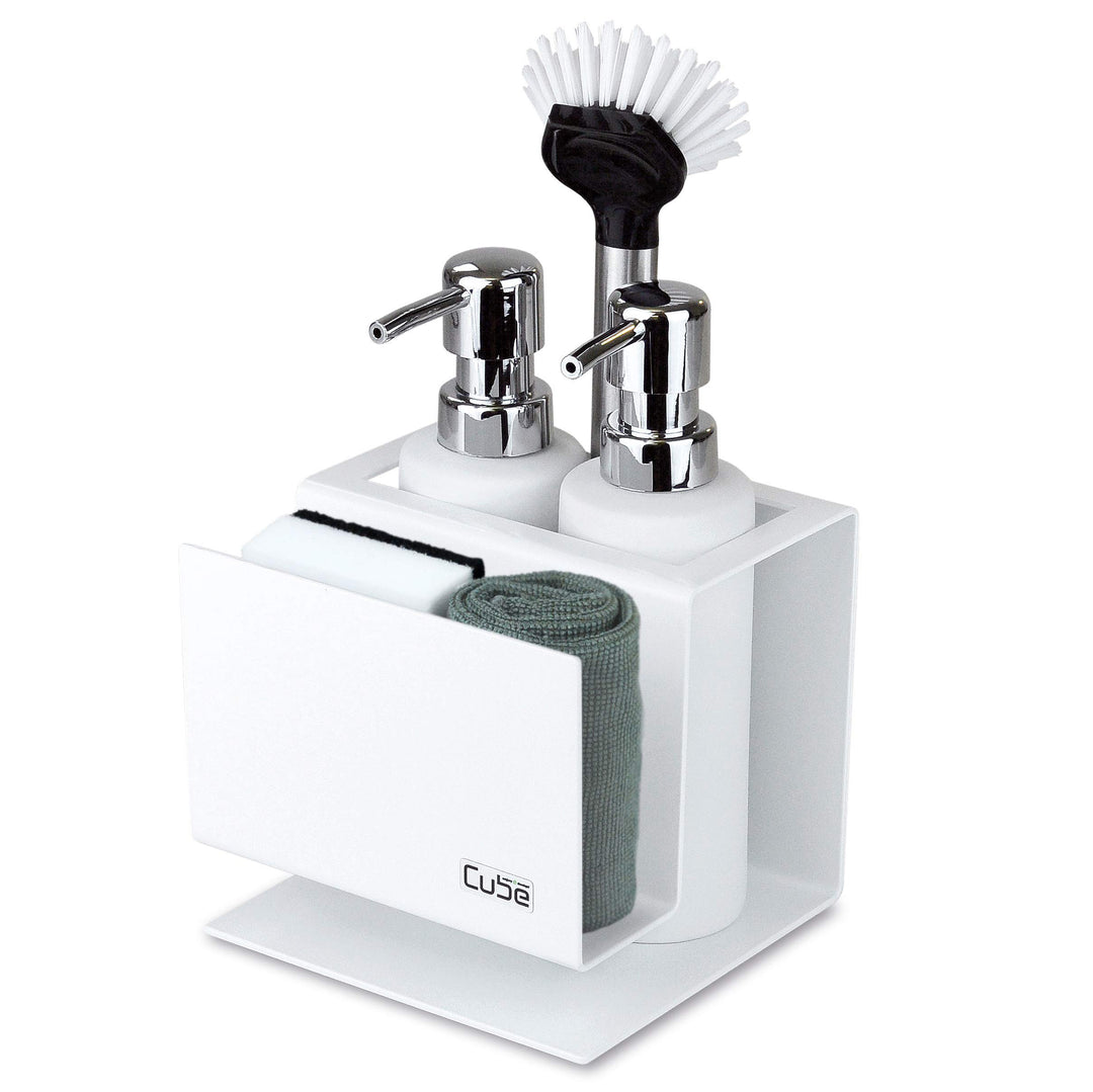 Cube Organizer/ Utensilienhalter/ Ordnungssystem/ Schwammhalter/ Geschirrspül-Set Für Die Küche Weis