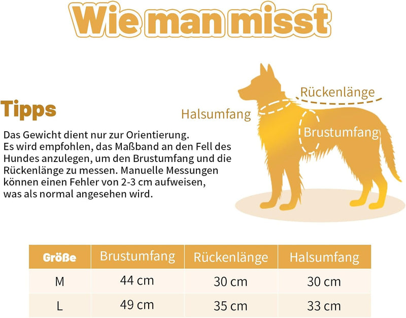 PiPiCat Wasserdichter Hunderegenmantel, für mittel- und kleine Hunde mit Kapuze, ganzkörperabdeckend