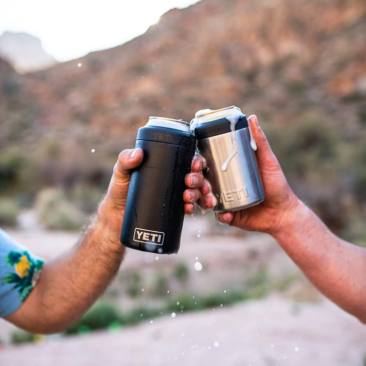 YETI Rambler Colster, Stainless Steel Can Insulator, Black, 12 oz (330 ml) Black 330 ml, Black 330 m