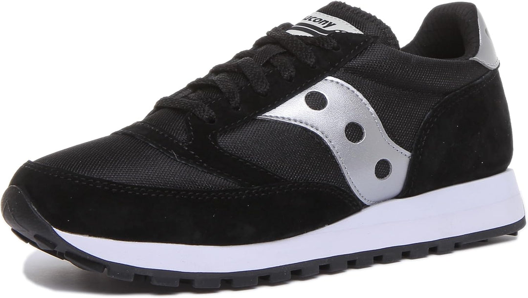 Saucony Unisex Jazz 81 Sneaker 36 EU Schwarz Silberfarben, 36 EU Schwarz Silberfarben