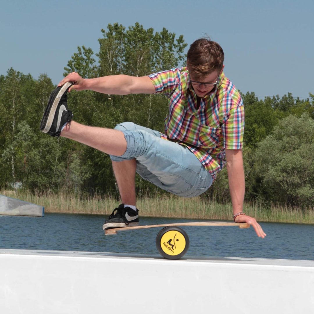 RollerBone 1.0 & Carpet - Balance Board, Balance Trainer- Trainigspackage inkl. Rolle & Carpet Einhe