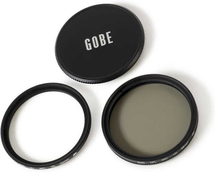 Gobe - Filterset für Objektiv 49 mm UV + kreisförmige Polarisierung (CPL) (2Peak) 49mm, 49mm