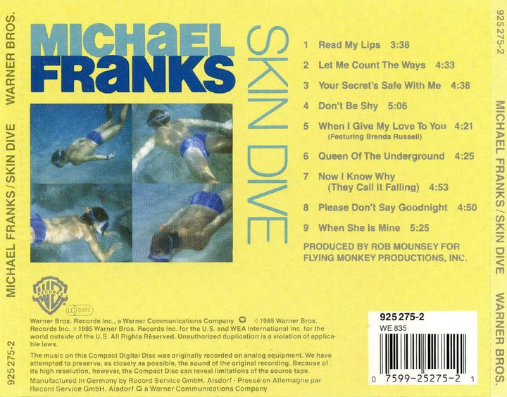 Skin Dive, Audio-CD