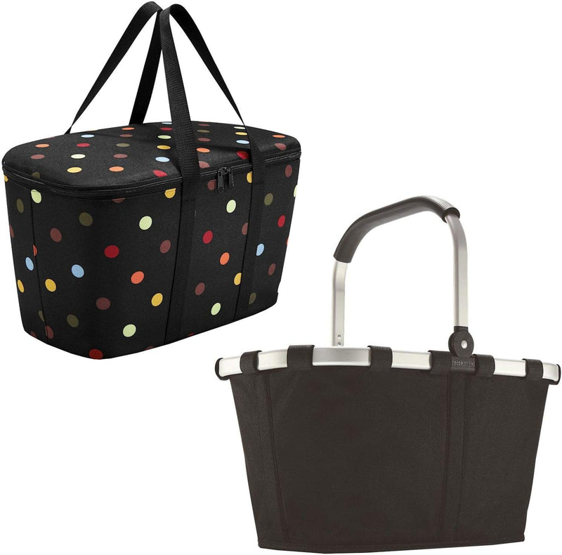 reisenthel Set carrybag black BK7003 +coolerbag dots UH7009 Black-dots