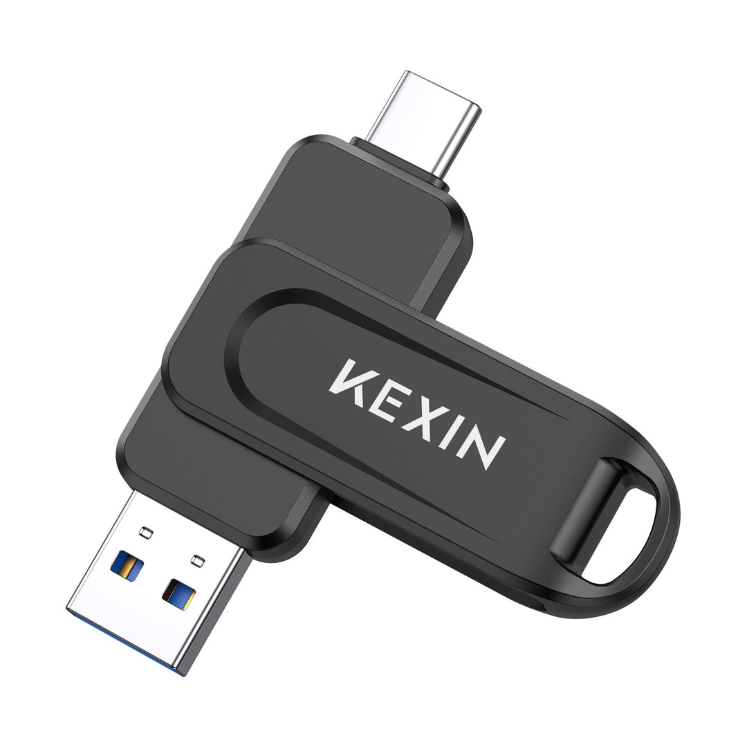 KEXIN USB C Stick 512GB USB 3.0 OTG, bis zu 130 MB/s, Dual-USB Type-C &amp; USB-A Anschlüsse, Speicherst