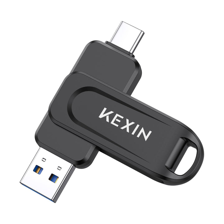 KEXIN USB C Stick 512GB USB 3.0 OTG, bis zu 130 MB/s, Dual-USB Type-C &amp; USB-A Anschlüsse, Speicherst