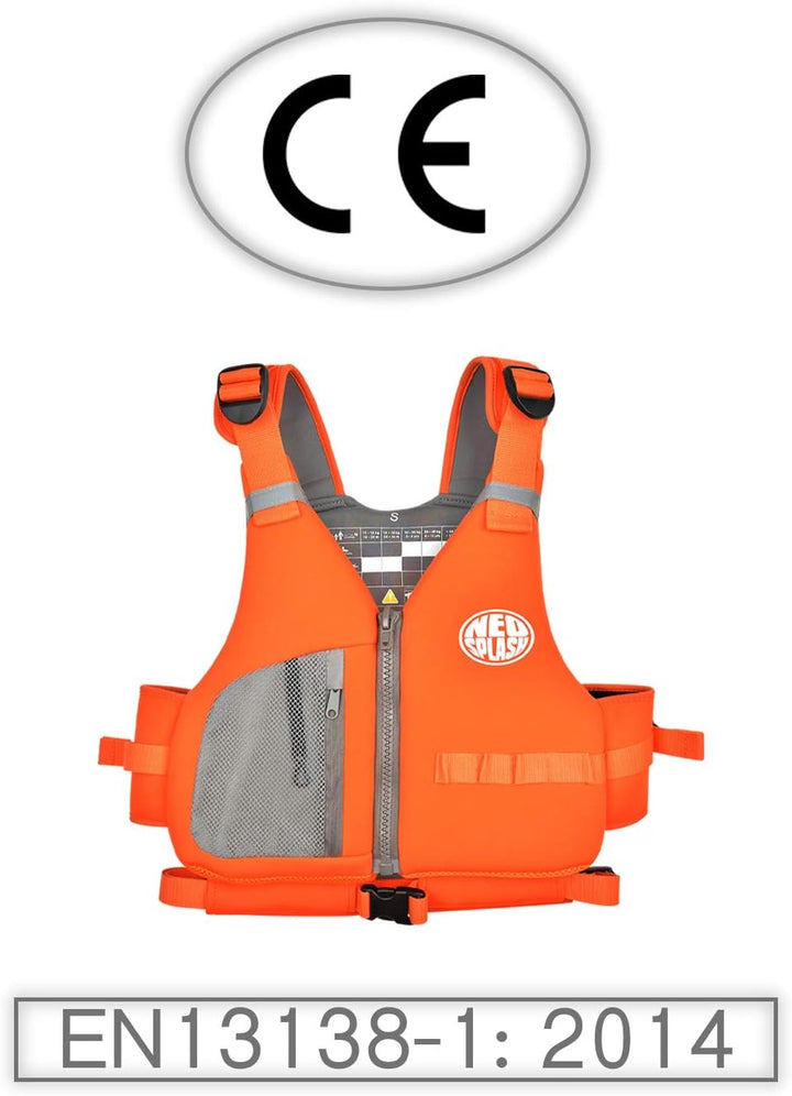 Schwimmlernweste Erwachsene, Schwimmhilfe, Festtoffweste ideal für den Wassersport, Kajak, Bootfahre