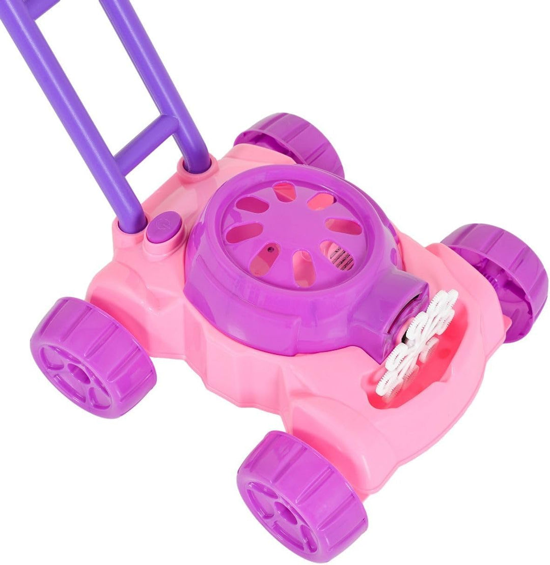Moni Spielzeug Rasenmäher Bubble, Seifenblasenfunktion, Kunststoff, ab 3 Jahren rosa, Rosa