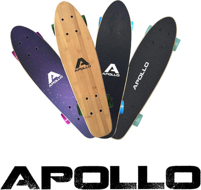 Apollo Fancy Skateboard, Vintage Mini Cruiser | Komplett, 22.5inch | Mini-Board mit Holz Deck | Mini