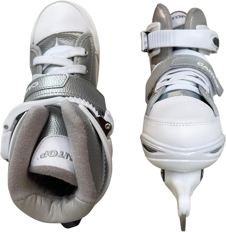 EXPLORER Cantop Schlittschuhe Kinder verstellbar Grössen 30-41 für Jungen, Mädchen und Damen und Her
