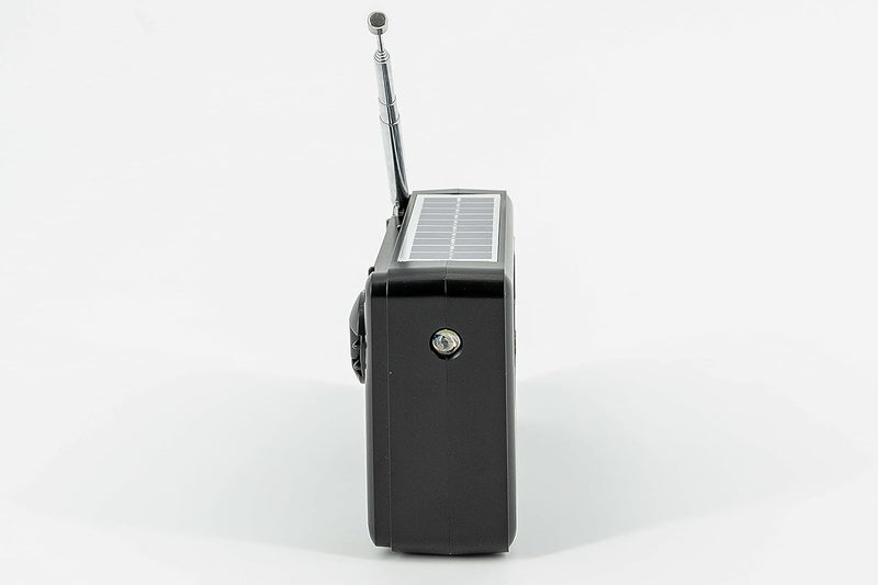 Reflexion TRA550 tragbares Kurbel-Radio mit Taschenlampe und Solar-Ladefunktion (Bluetooth, Dynamo,