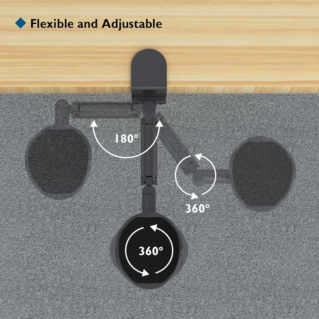 BONTEC Ergonomische Armlehnenstütze Handgelenkauflage für Schreibtisch Armlehnen Pad Drehbare Handge