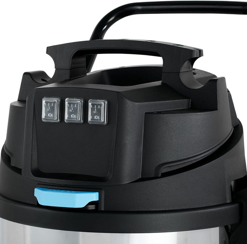 BAUTEC Industriesauger 3.400 W » 80 Liter Edelstahlbehälter » inkl. 10 m Saugschlauch, Düsenset, Hep
