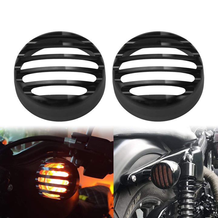 HDBUBALUS Kühlergrill-Blinker-Linse aus Aluminium für hinten, passend für Harley Sportster ab 2016.