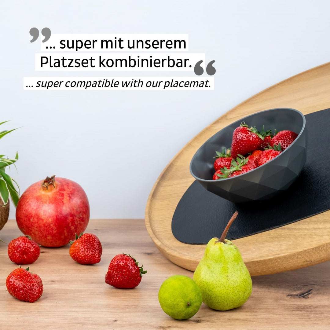 silwy® Super-Magnet-Bowl GREY (2er-Set) HIGH-TECH-Kunststoff - perfekt für Camping, Caravaning und B