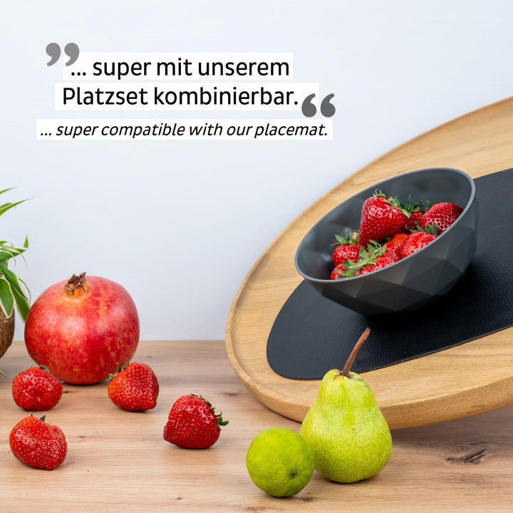 silwy® Super-Magnet-Bowl GREY (2er-Set) HIGH-TECH-Kunststoff - perfekt für Camping, Caravaning und B