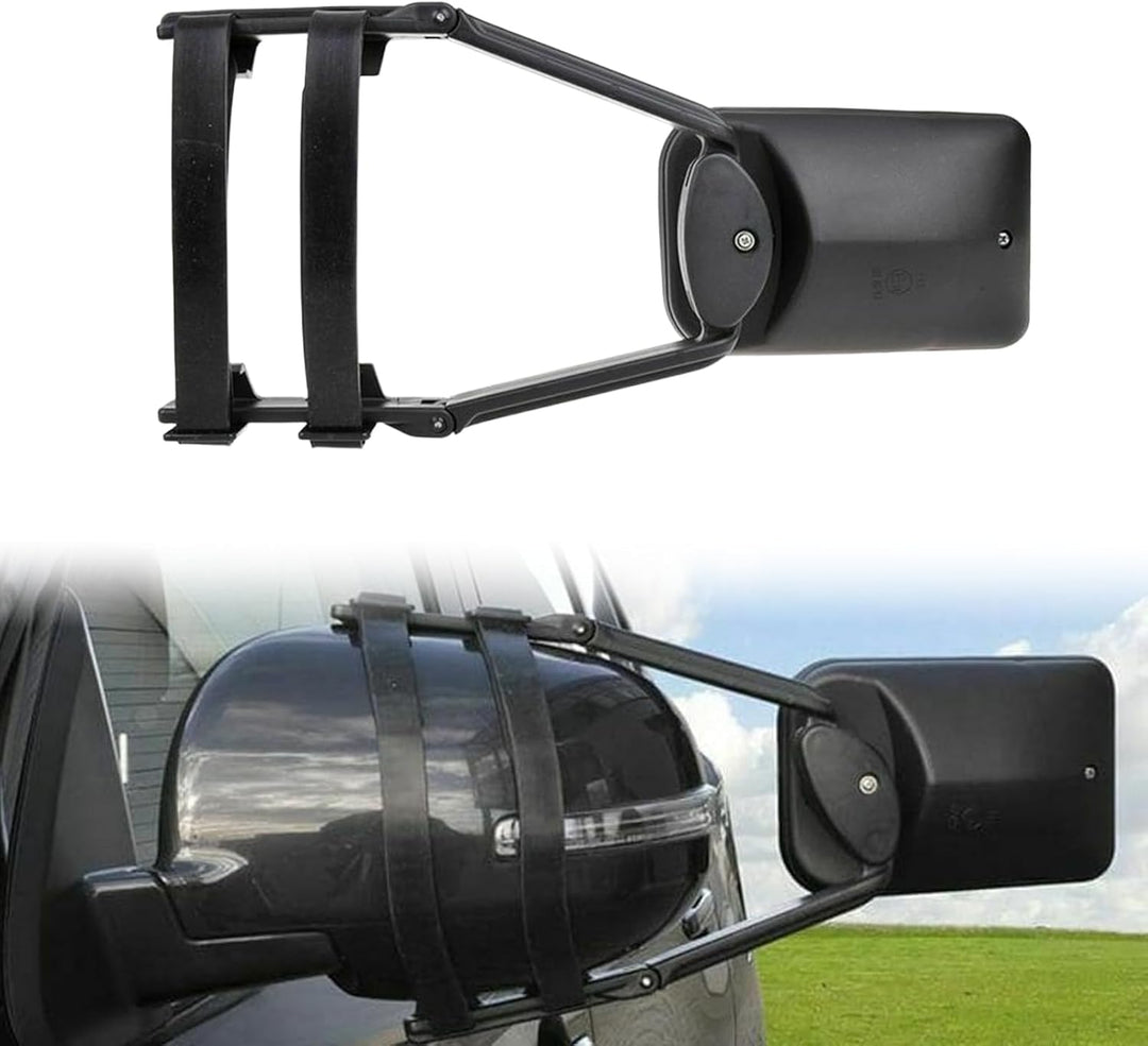 Riloer Auto-Abschleppspiegel – Wohnwagen-Aussenspiegel Anhänger-Verlängerung Doppelarm-Glas-Abschlep