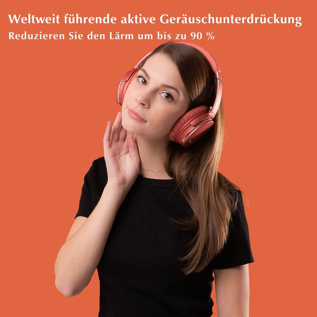 Srhythm NC35 Active Noise Cancelling Kopfhörer,Faltbar,Kabellos,Bluetooth 5.0,Over-Ear mit USB-C Sch