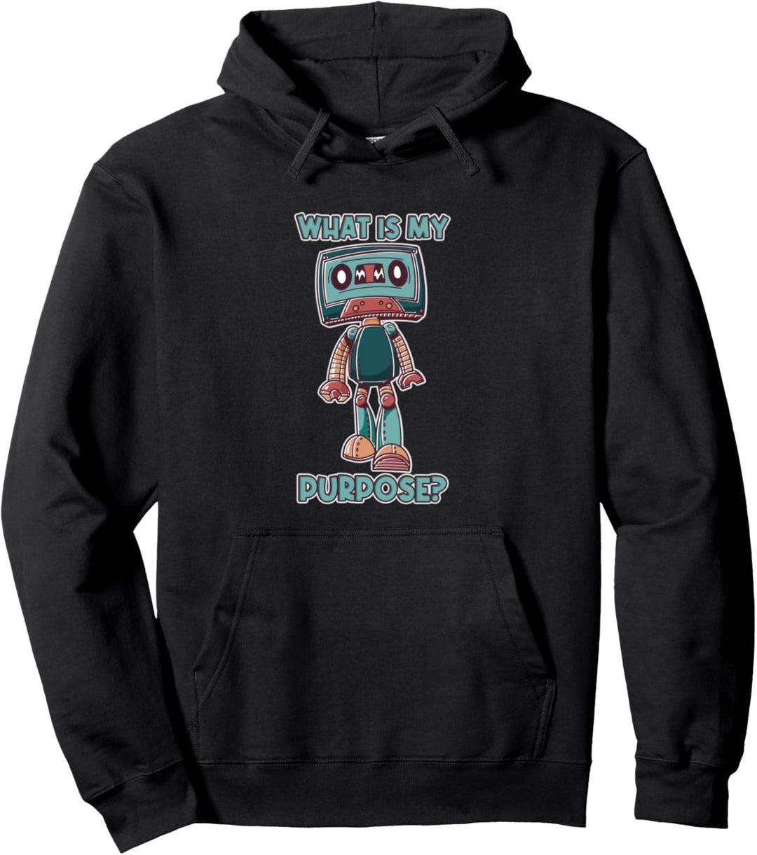 Lustiger Roboter Was ist meine Aufgabe? Robotik-Ingenieur Pullover Hoodie
