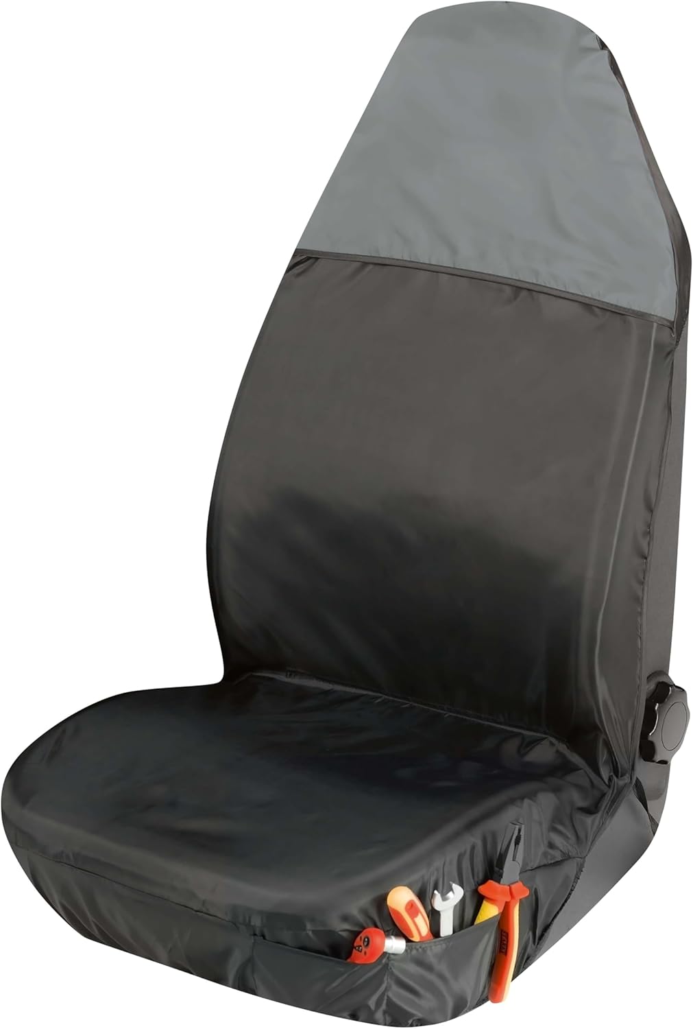 Walser Autositzbezug Smart Protect für Vordersitz grau Schwarz, Schwarz