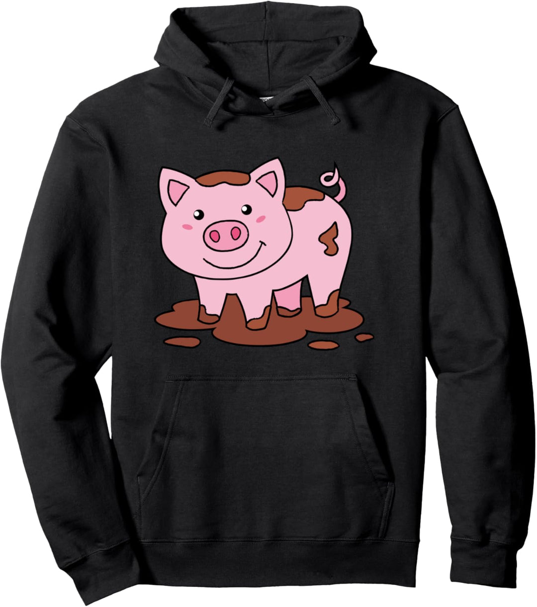 Süsses Schwein Damen Schweinchen Herren Kleines Rosa Ferkel Pullover Hoodie