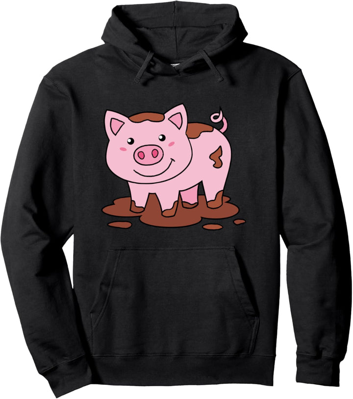 Süsses Schwein Damen Schweinchen Herren Kleines Rosa Ferkel Pullover Hoodie