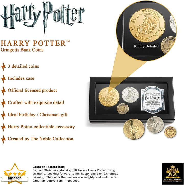 The Noble Collection Harry Potter Gringotts Bankmünzensammlung von