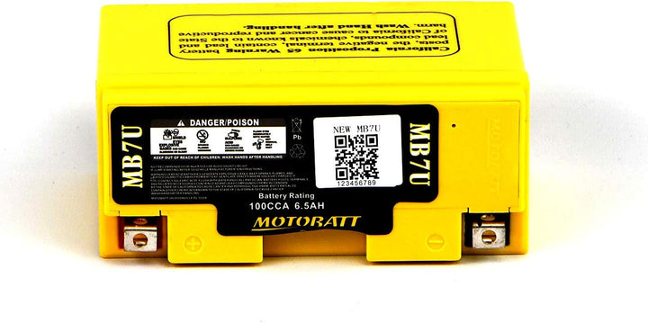Motobatt Akku MB7U 12 V 6 AH CCA: 100 A YT7BBS, YT7B4 L: 151 mm x H: 94 mm x B: 65 mm