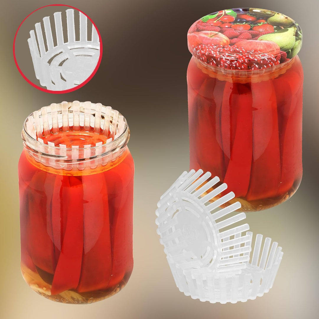 KOTARBAU® 36er Set Gärgewicht für Einmachgläser ⌀ 82 mm Polypropylen Gärgewichte Gärdeckel Einmachhi