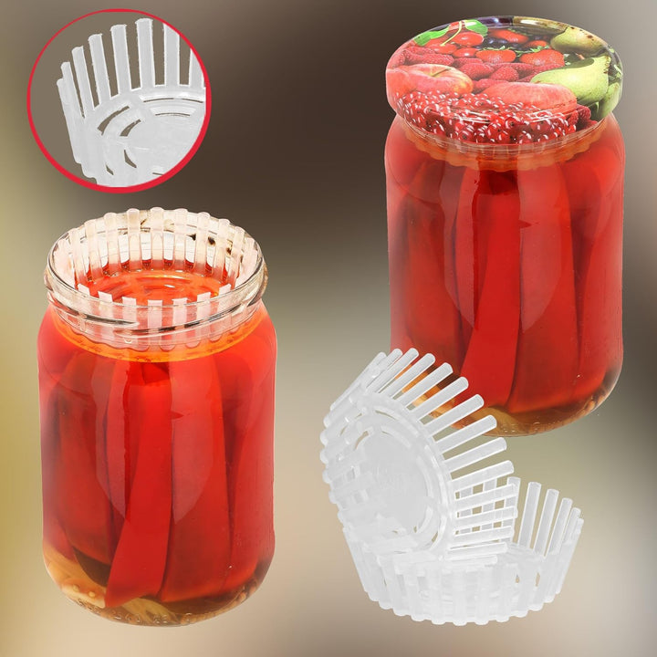 KOTARBAU® 24er Set Gärgewicht für Einmachgläser ⌀ 82 mm Polypropylen Gärgewichte Gärdeckel Einmachhi