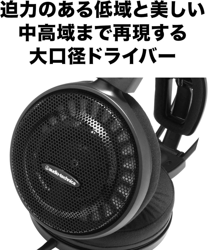 Audio-Technica AD500X Offener Hi-Fi-Kopfhörer Schwarz