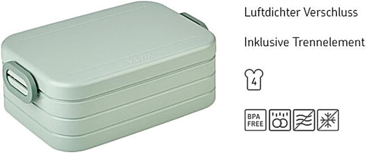 Mepal - Lunchbox Take a Break Midi - Brotdose To Go - Für 2 Sandwiches oder 4 Brotscheiben - Meal Pr