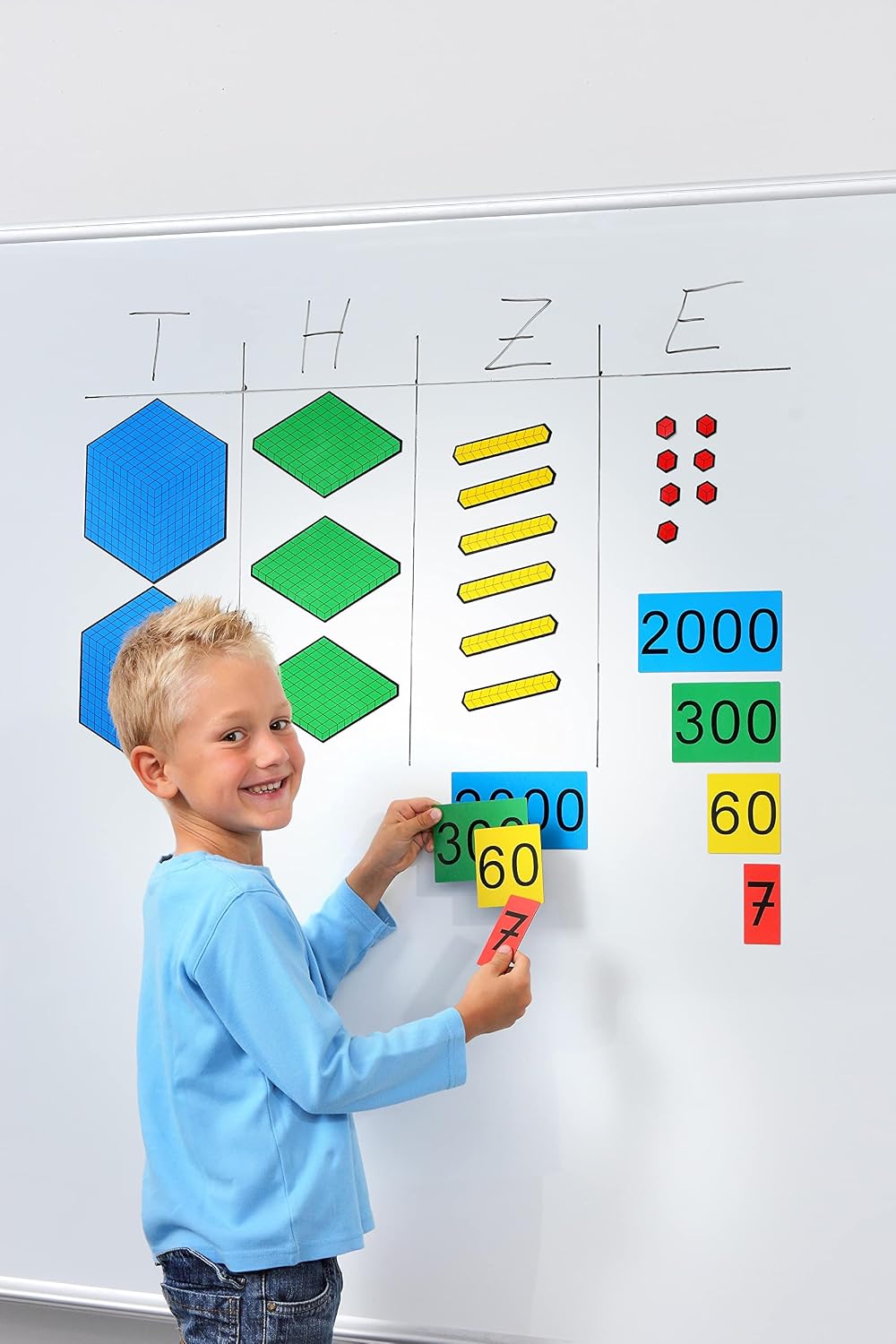Betzold - Farbiger Zehnerbasis-Satz - Dezimalsystem Zehnersystem magnetisch Voll Mit Box, Voll Mit B
