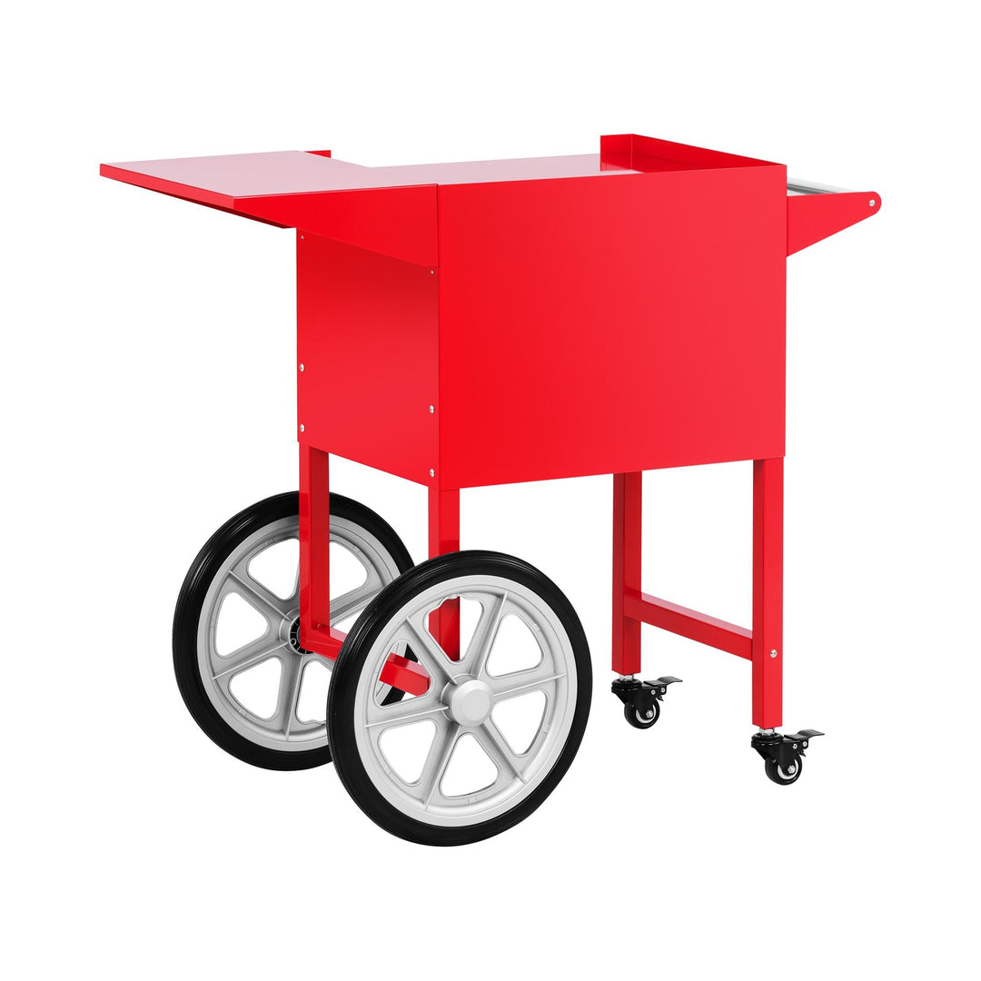 Royal Catering RCPT-16E Wagen für Popcornmaschine Popcornwagen 2 Räder Rot
