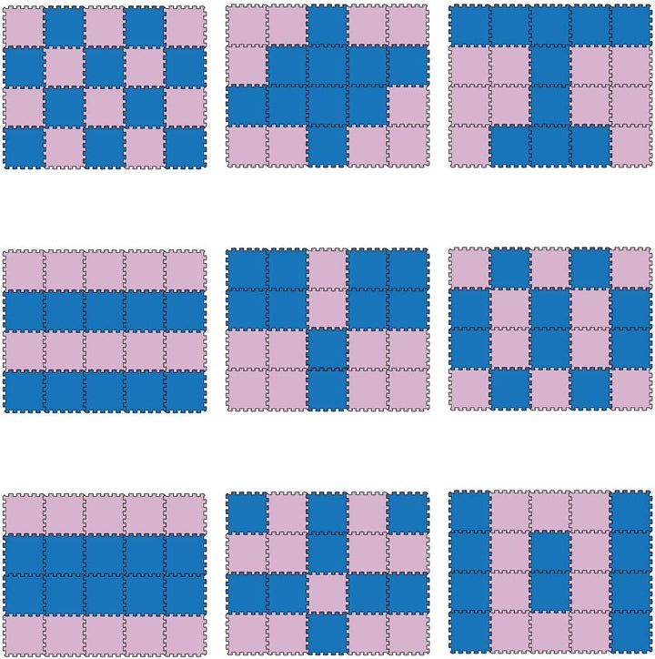 LittleTom 18 Teile Spielmatte Baby ab Null - 30x30 Schaumstoff Puzzlematte Kinder Isomatte Baby Spie