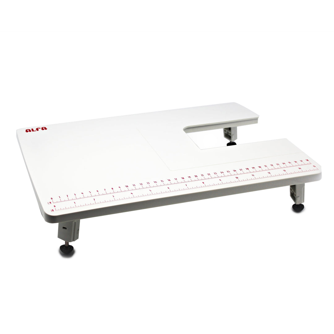 Alfa Ausziehtisch für Nähmaschine, Weiss, 28,5 x 40,5 x 3