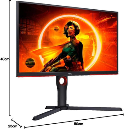 AOC Gaming 25G3ZM - 25 Zoll Full HD Monitor, 240 Hz, 0.5 ms MPRT, FreeSync Premium (1920x1080, HDMI,