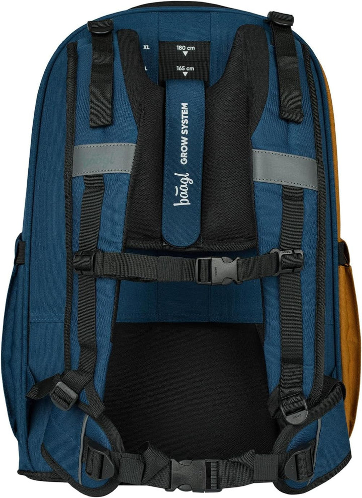 Baagl Schulrucksack Set Jungen Mädchen Teenager 5 Teilig, (Skateboard Rucksack Skate MAX, Mäppchen,