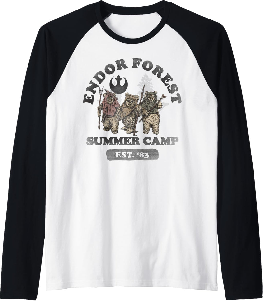 Star Wars Ewok Endor Camp Speeder Vintage Raglan