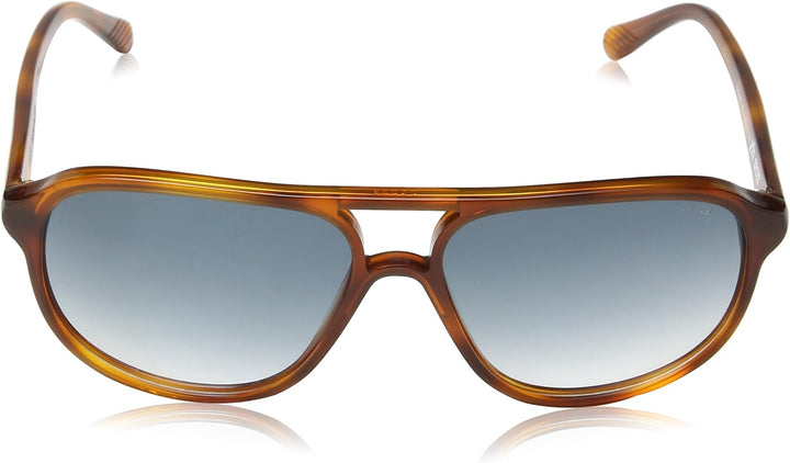 Lozza Unisex Sunglasses 58 Blau (Shiny Light Havana), 58 Blau (Shiny Light Havana)