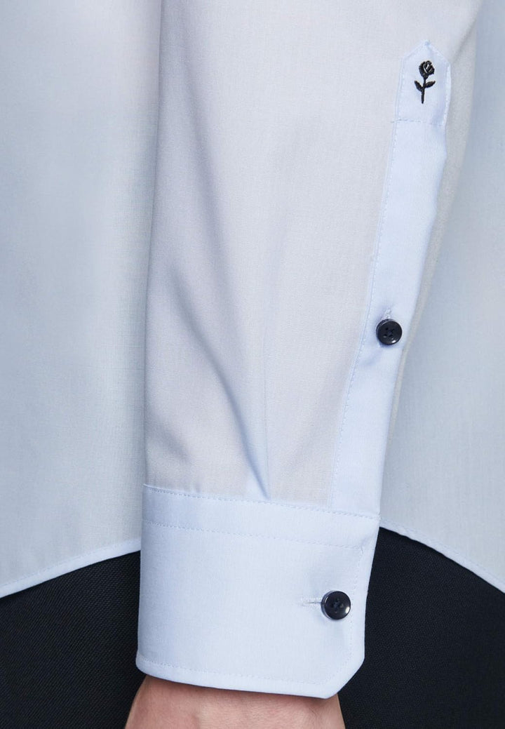 Seidensticker Herren Business-Hemd - Regular Fit - Bügelfrei - Kent Kragen - Langarm - 100% Baumwoll