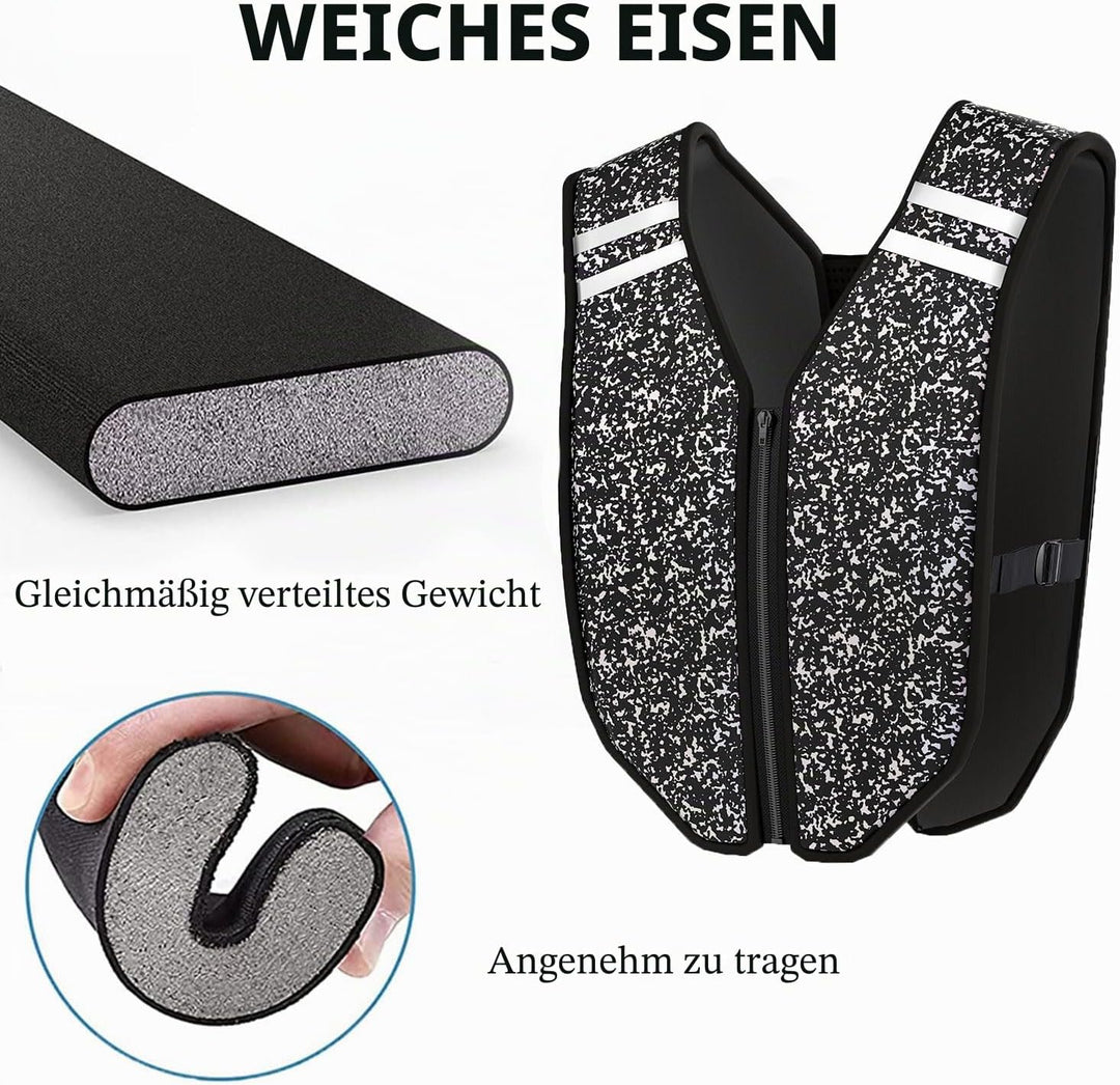 PROIRON Gewichteweste mit Reissverschluss,Wasser Abwaschbare Trainingsweste, Weighted Vest mit Siche